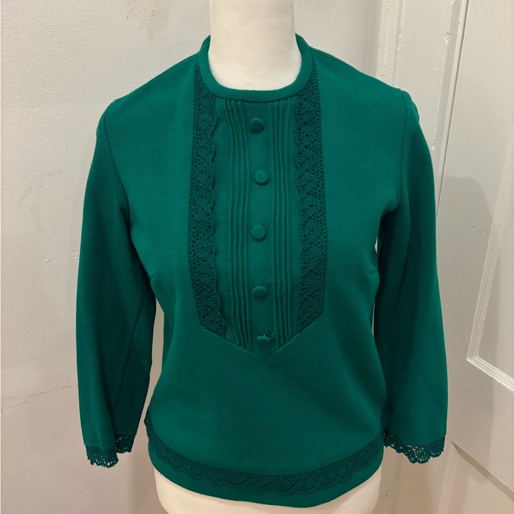 VTG 1960s Zip Up Sweater Pullover